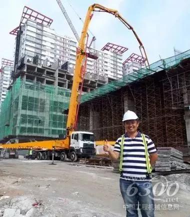 徐工泵車在馬來西亞關丹地區(qū)大展英姿